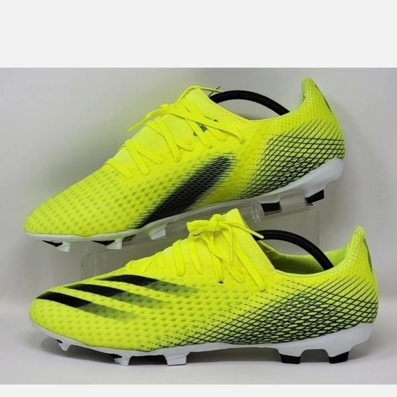Adidas X Ghosted.3 FG Soccer Cleats Neon Green Black FW6948 Men’s Size 13 main image 10